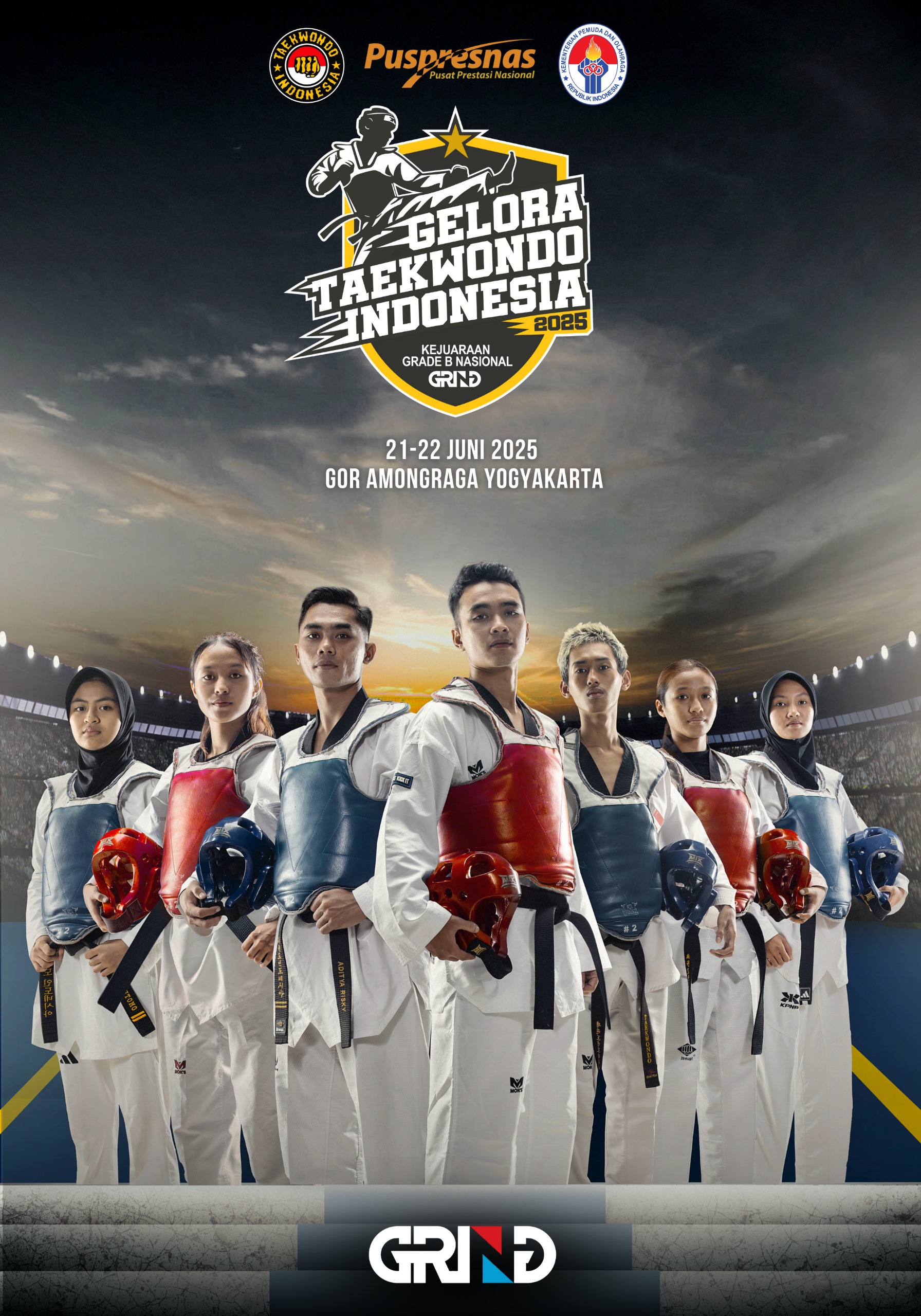 Panggung Juara Taekwondo Indonesia SPIRIT FIGHTER TAEKWONDO INDONESIA